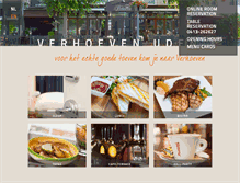 Tablet Screenshot of hotelbrasserieverhoeven.nl